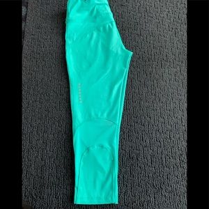 Reebok teal mesh leggings